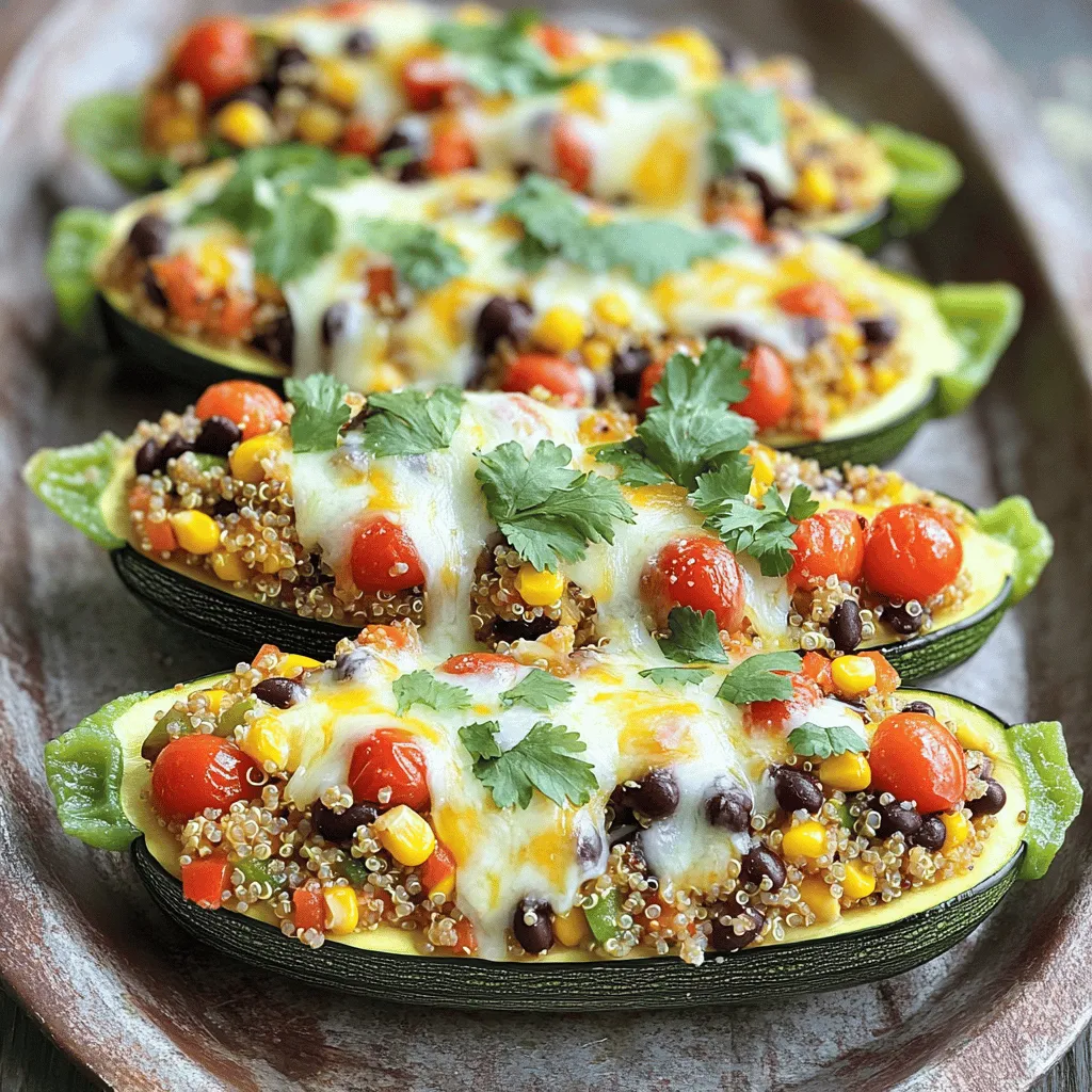 Vegetarian Stuffed Zucchini Flavorful and Simple Dish
