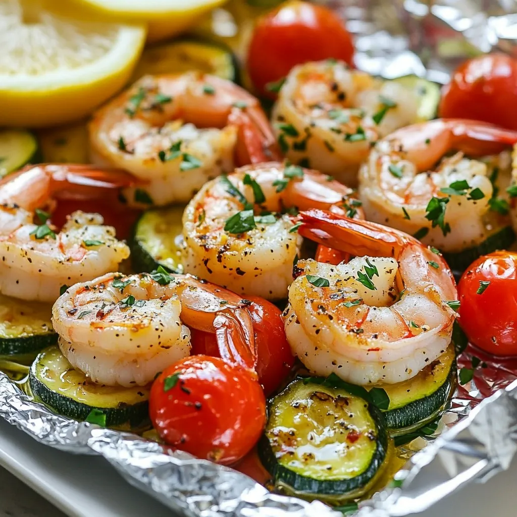 Lemon Garlic Shrimp Foil Packs Quick and Flavorful Meal