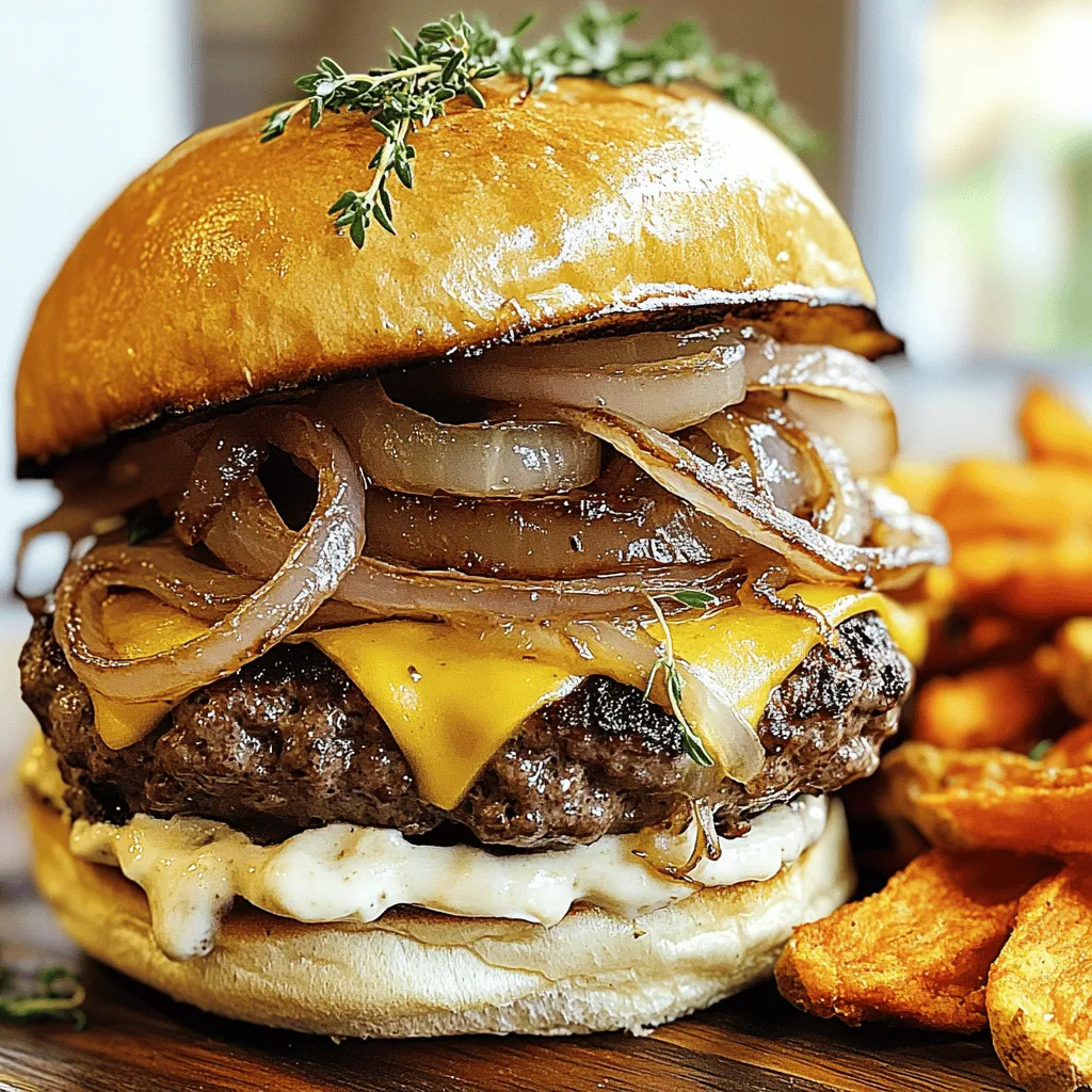 Irresistible French Onion Burgers: A Gourmet Twist on a Classic Favorite