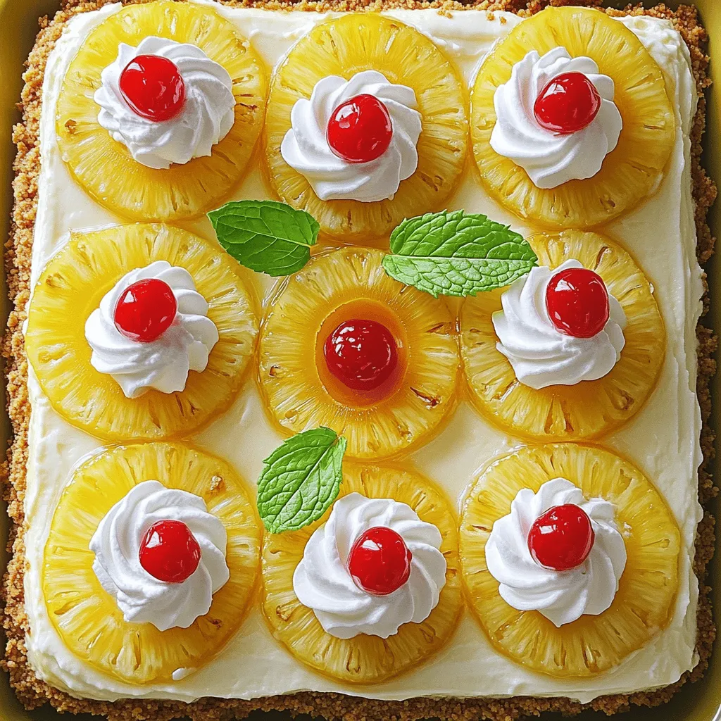 Pineapple Upside-Down Cheesecake Tasty Dessert Delight