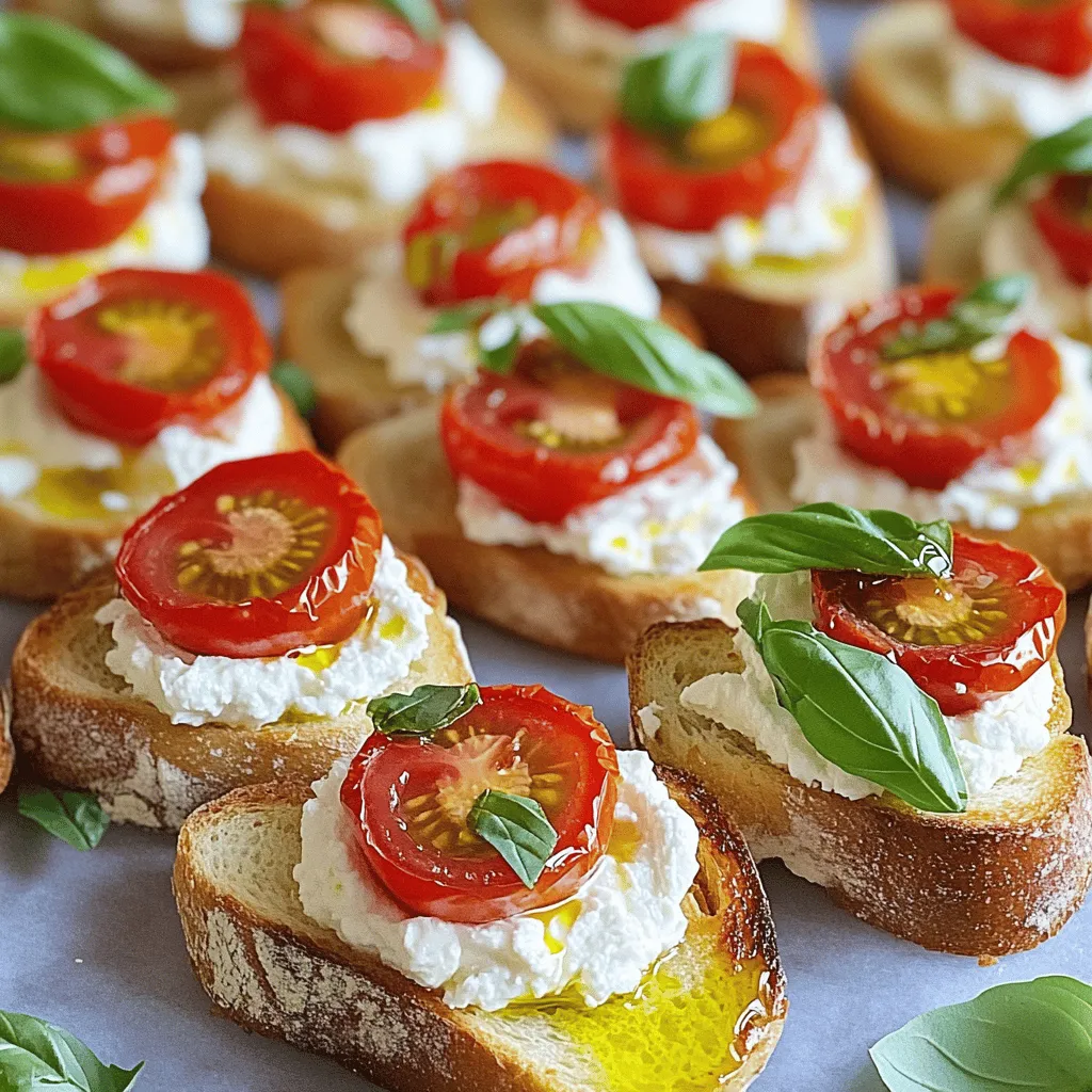 Garden Tomato &#038; Whipped Feta Crostini Delight