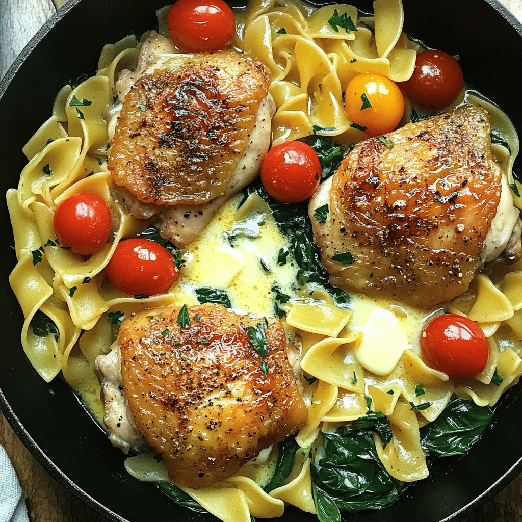 One-Pan Chicken with Buttered Noodles Tasty Dinner