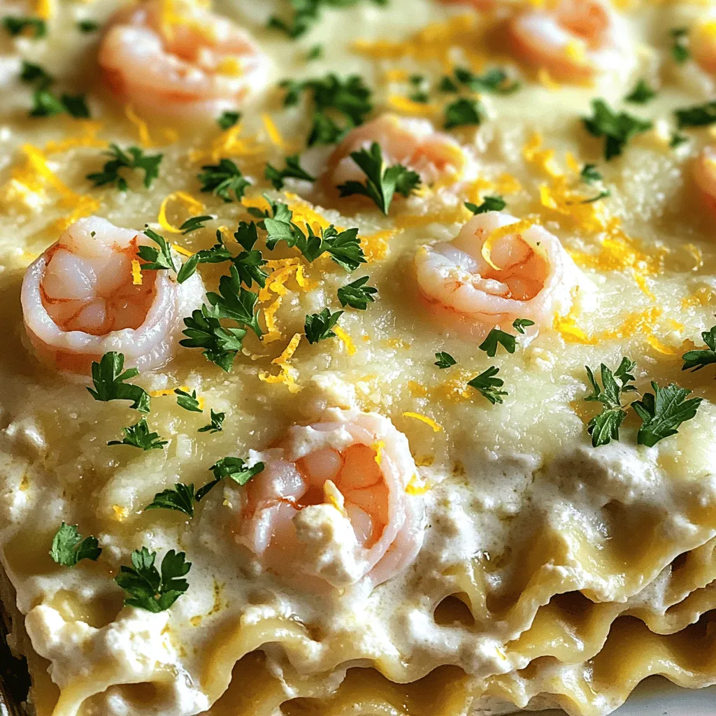 Garlic Butter Shrimp Scampi Lasagna Delightful Dish