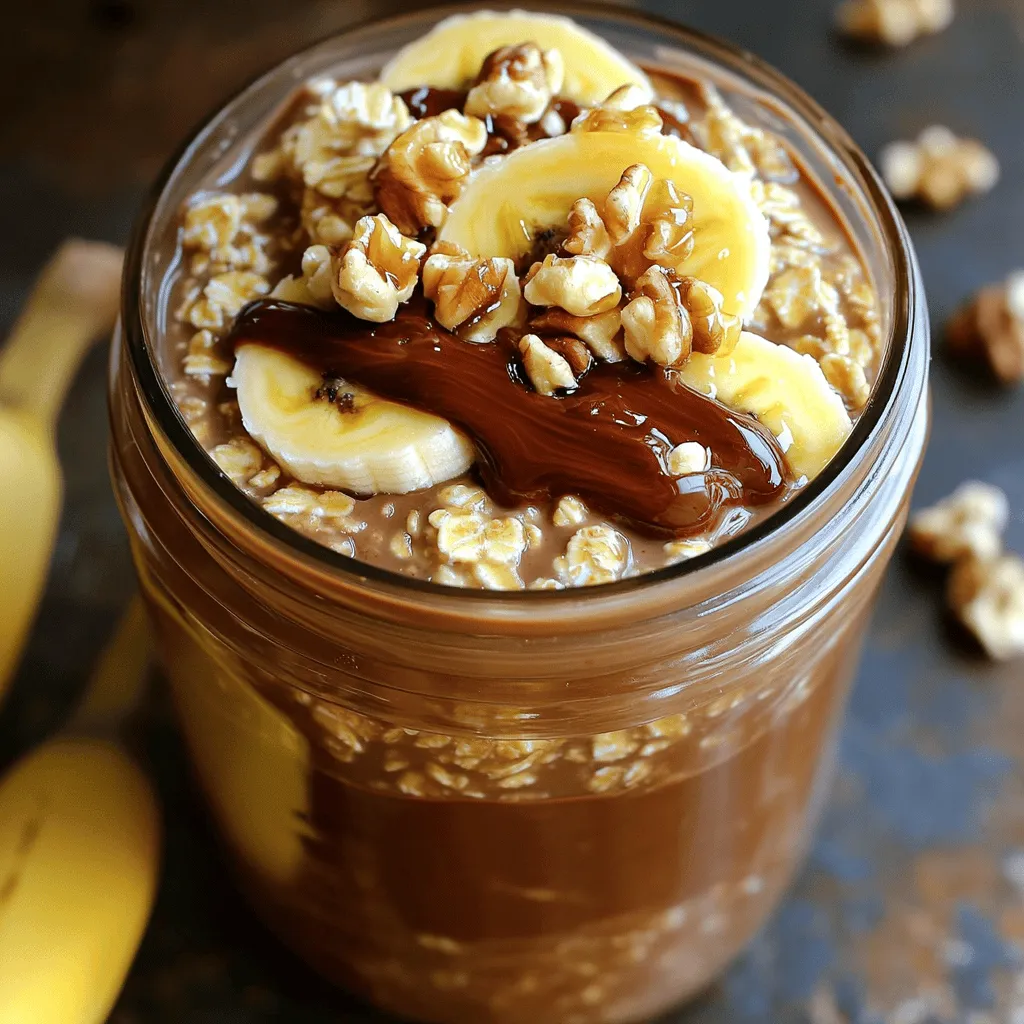 Irresistible Banana Nutella Overnight Oats Recipe