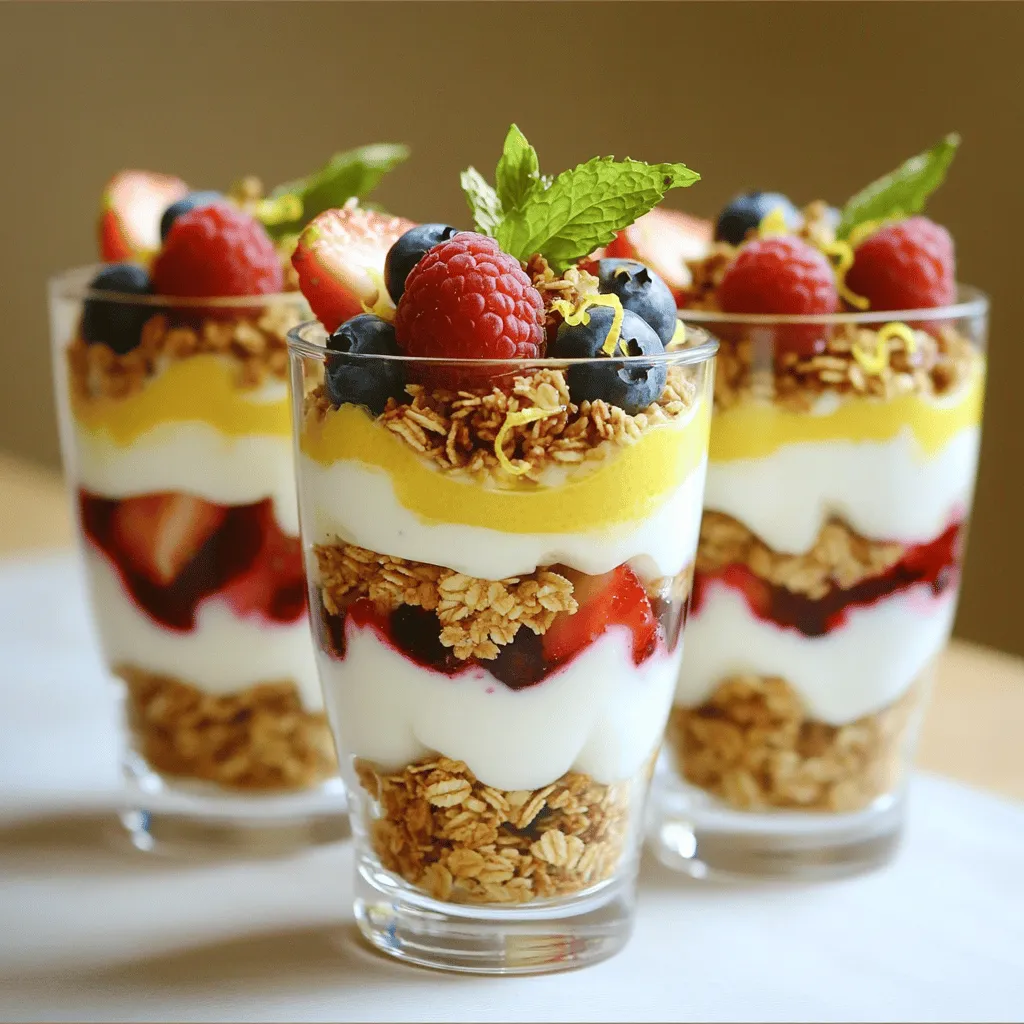 Lemon Berry Yogurt Parfaits Easy and Refreshing Recipe