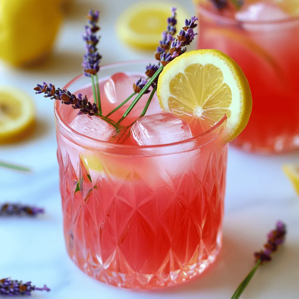 Pink Lavender Lemonade Refreshing Summer Drink Recipe