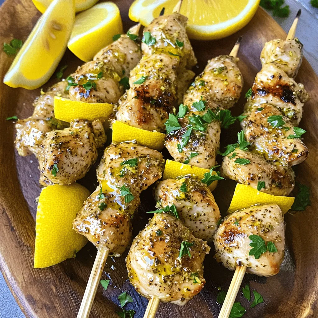 Lemon Pepper Chicken Skewers Recipe: A Perfect Summer Delight