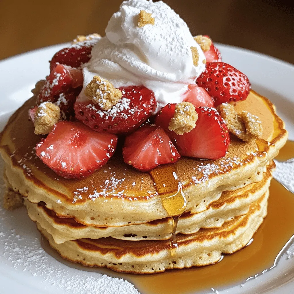Gluten-Free Strawberry Cheesecake Pancakes Delight