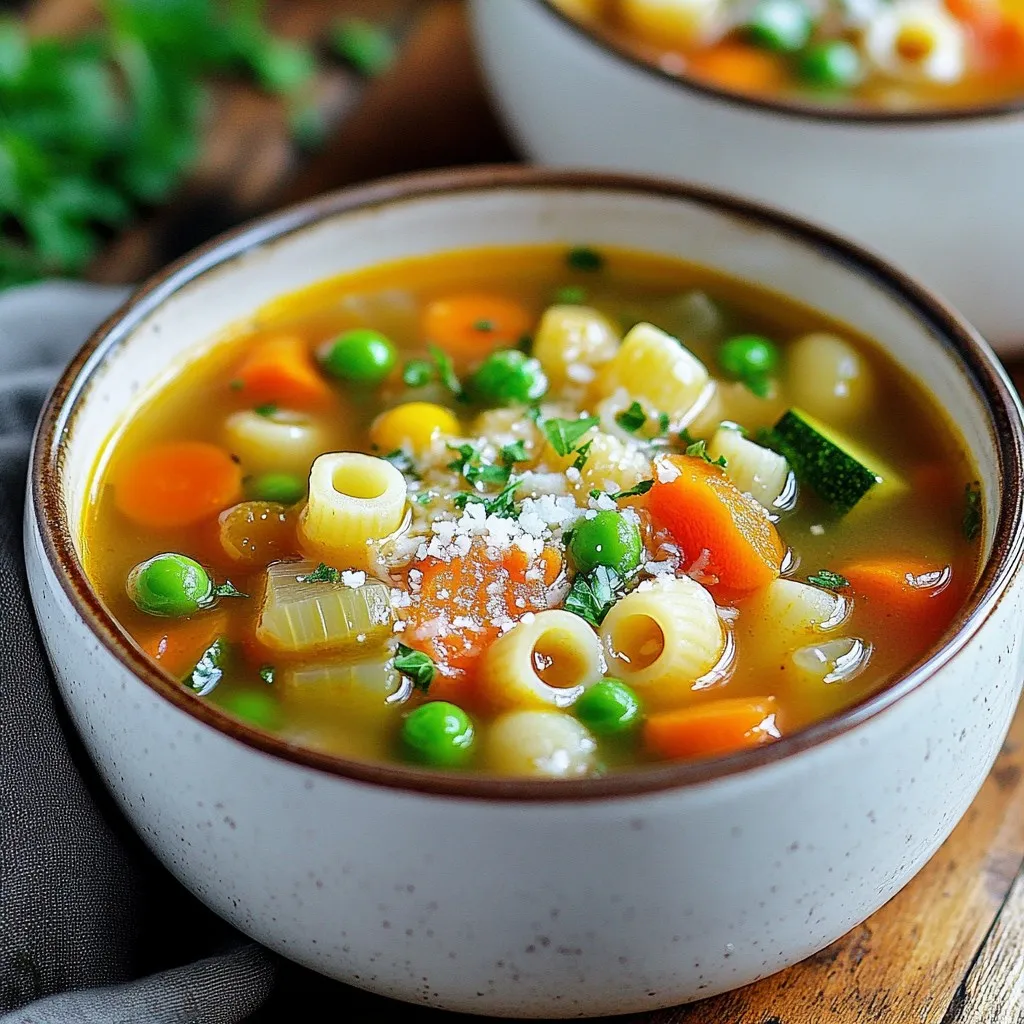 Veggie Packed Minestrone Soup Simple Comfort Dish