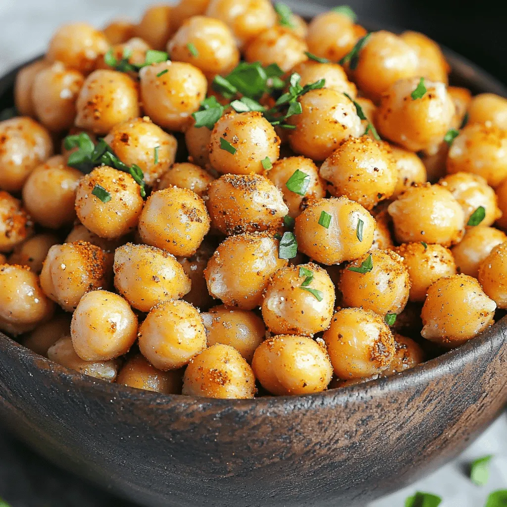 Air Fryer Crispy Chickpeas Healthy Crunchy Snack