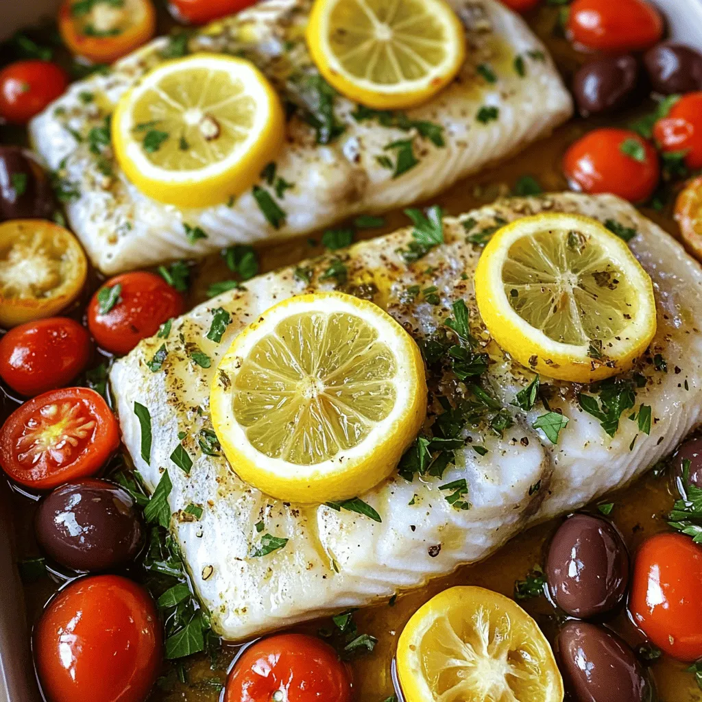Mediterranean Baked Fish Flavorful and Simple Dish