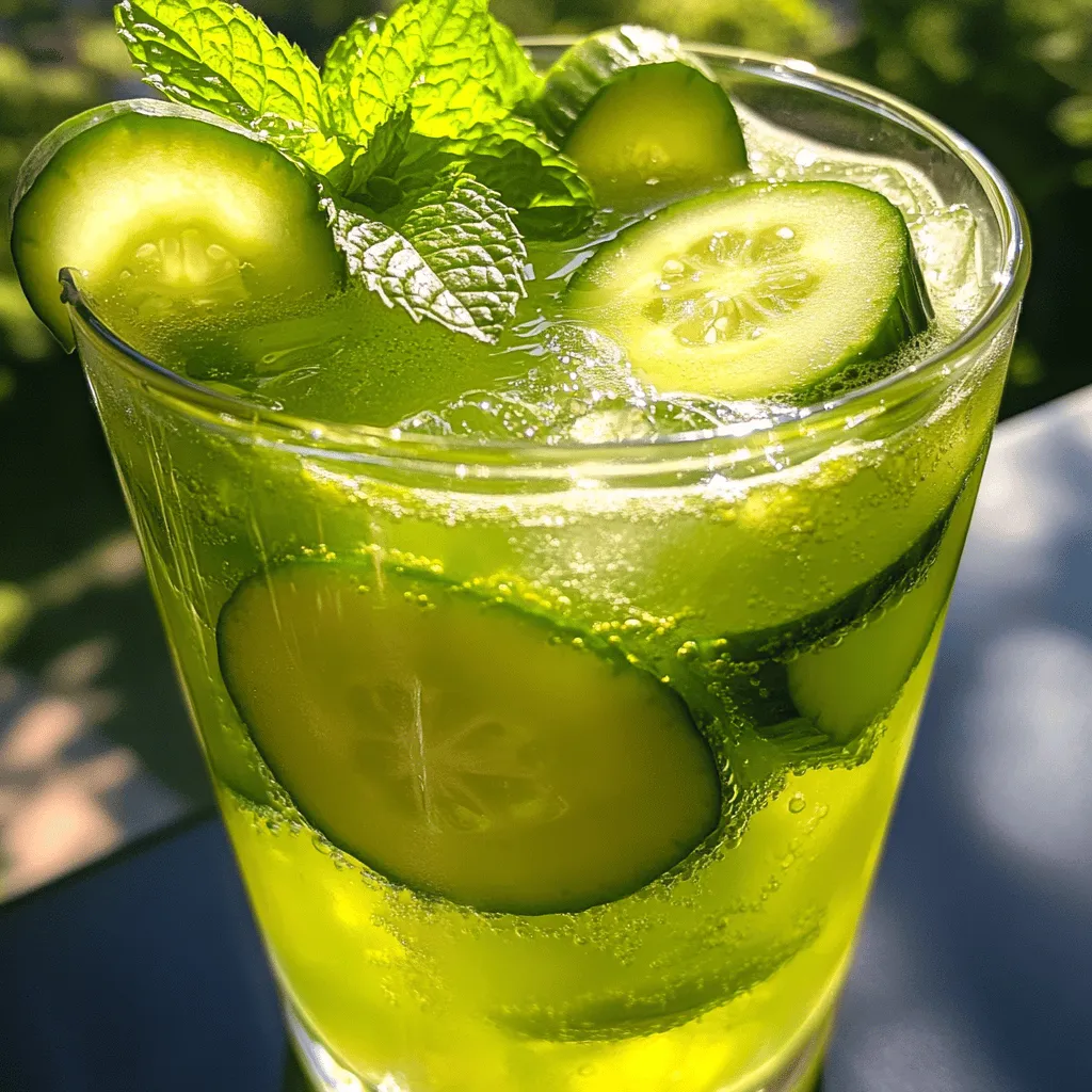 Cucumber Mint Cooler Refreshing Summer Drink Recipe