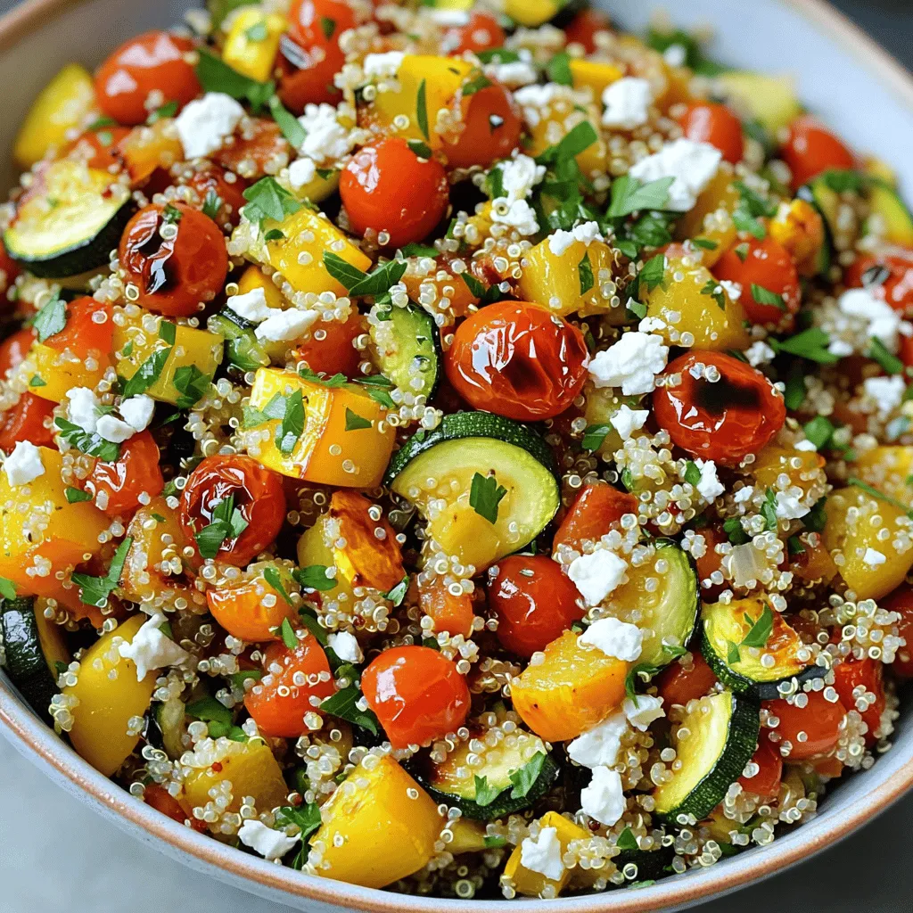 Roasted Vegetable Quinoa Salad Fresh and Flavorful Dish