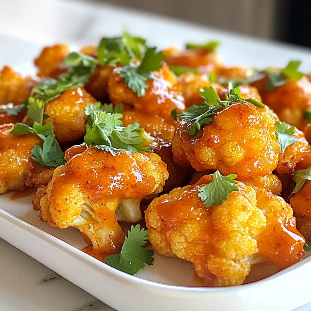 Buffalo Cauliflower Bites Tasty and Simple Snack
