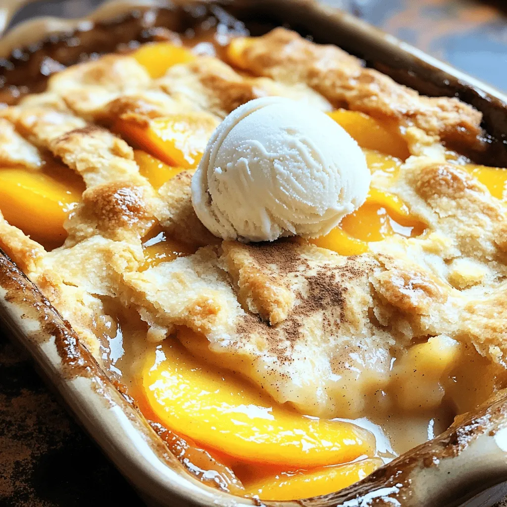 Fresh Peach Cobbler Simple and Tasty Dessert Delight