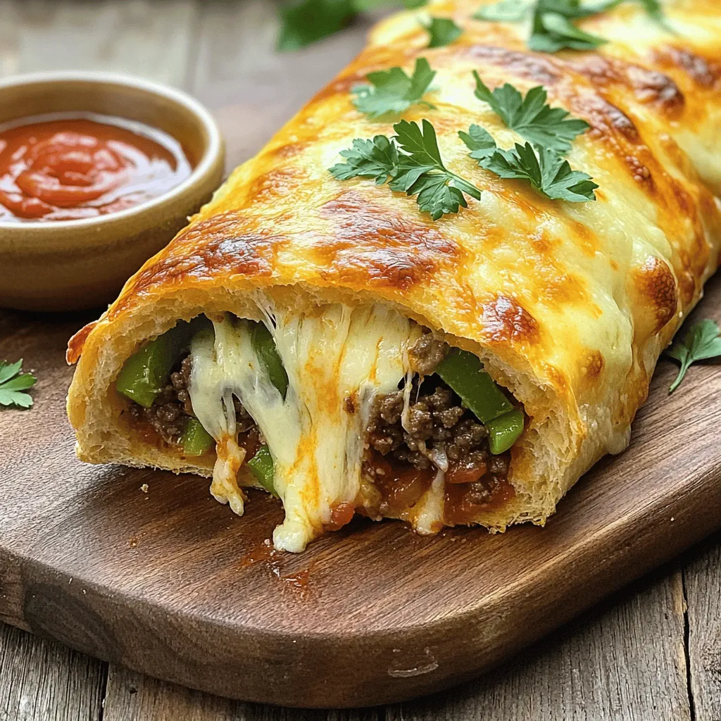Philly Cheesesteak Stromboli Tasty and Filling Recipe