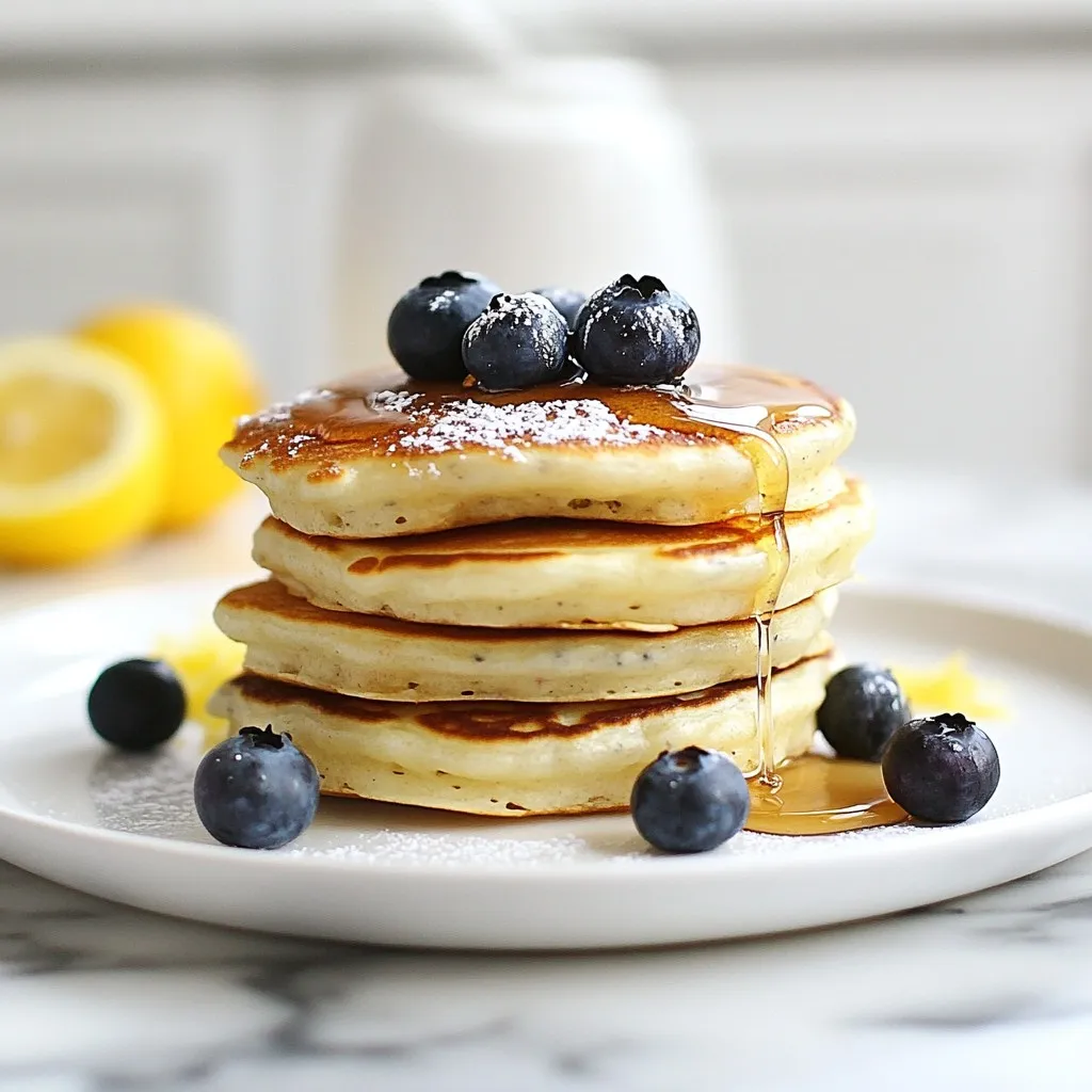 Blueberry Lemon Ricotta Pancakes Delightful Breakfast