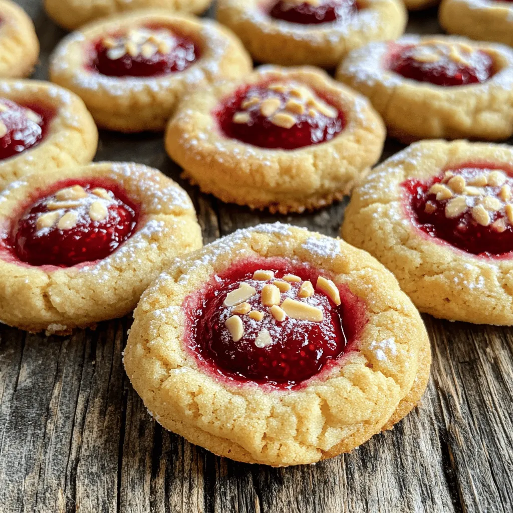 Raspberry Almond Thumbprint Cookies Easy and Delicious