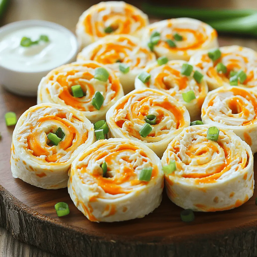 Buffalo Chicken Pinwheels Tasty and Easy Snack Idea