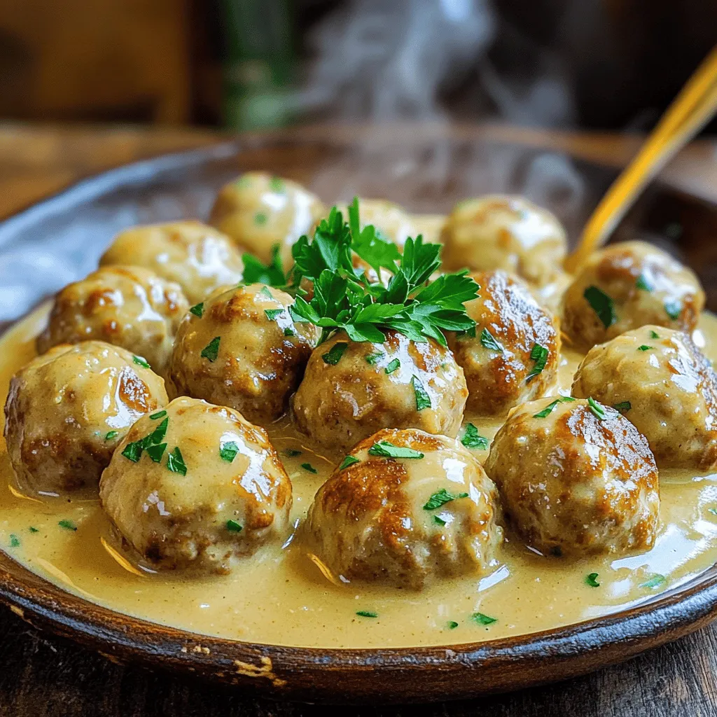 To make tasty Swedish meatballs, you need a few key ingredients. The main meats are ground beef and ground pork. Mixing these gives you a rich flavor and a nice texture. Use one pound of ground beef and half a pound of ground pork.