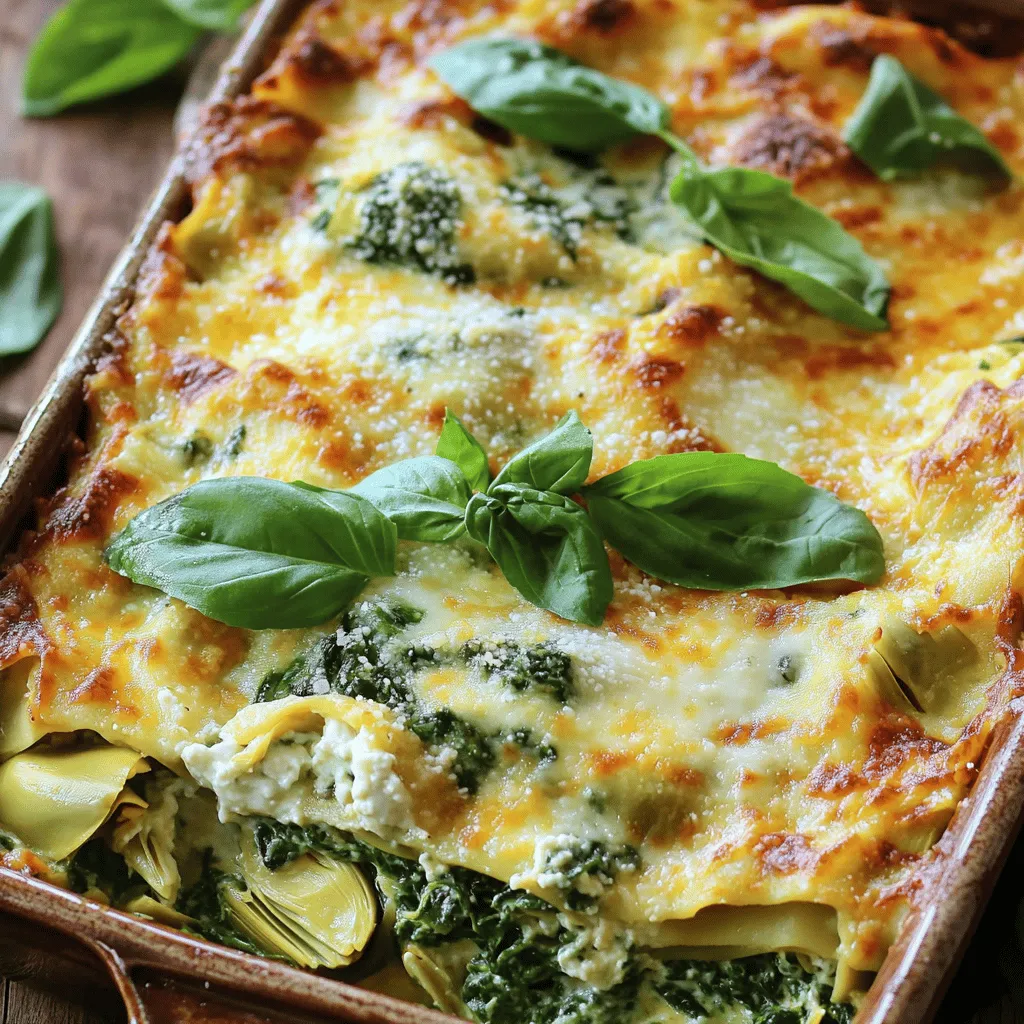 Cheesy Chicken Spinach and Artichoke Lasagna: A Comforting Delight