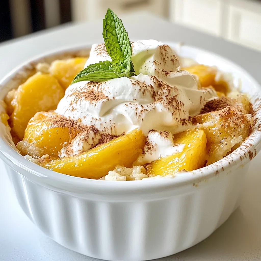 Peaches and Cream Cobbler Delightful and Easy Recipe