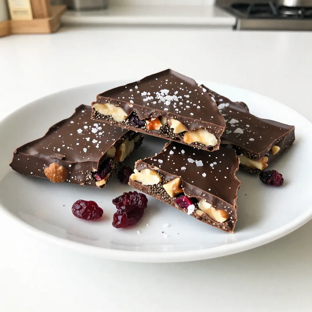 Dark Chocolate Sea Salt Bark Flavorful Treat Recipe