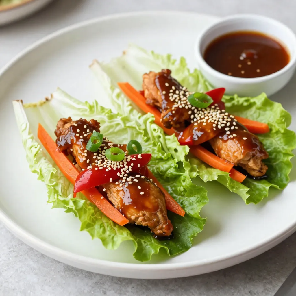 Teriyaki Chicken Lettuce Wraps Tasty and Simple Dish