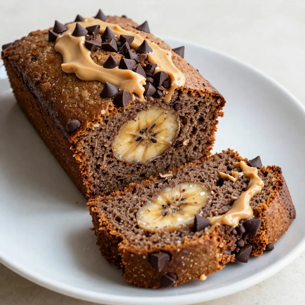 Chocolate Peanut Butter Banana Bread Delightful Bake