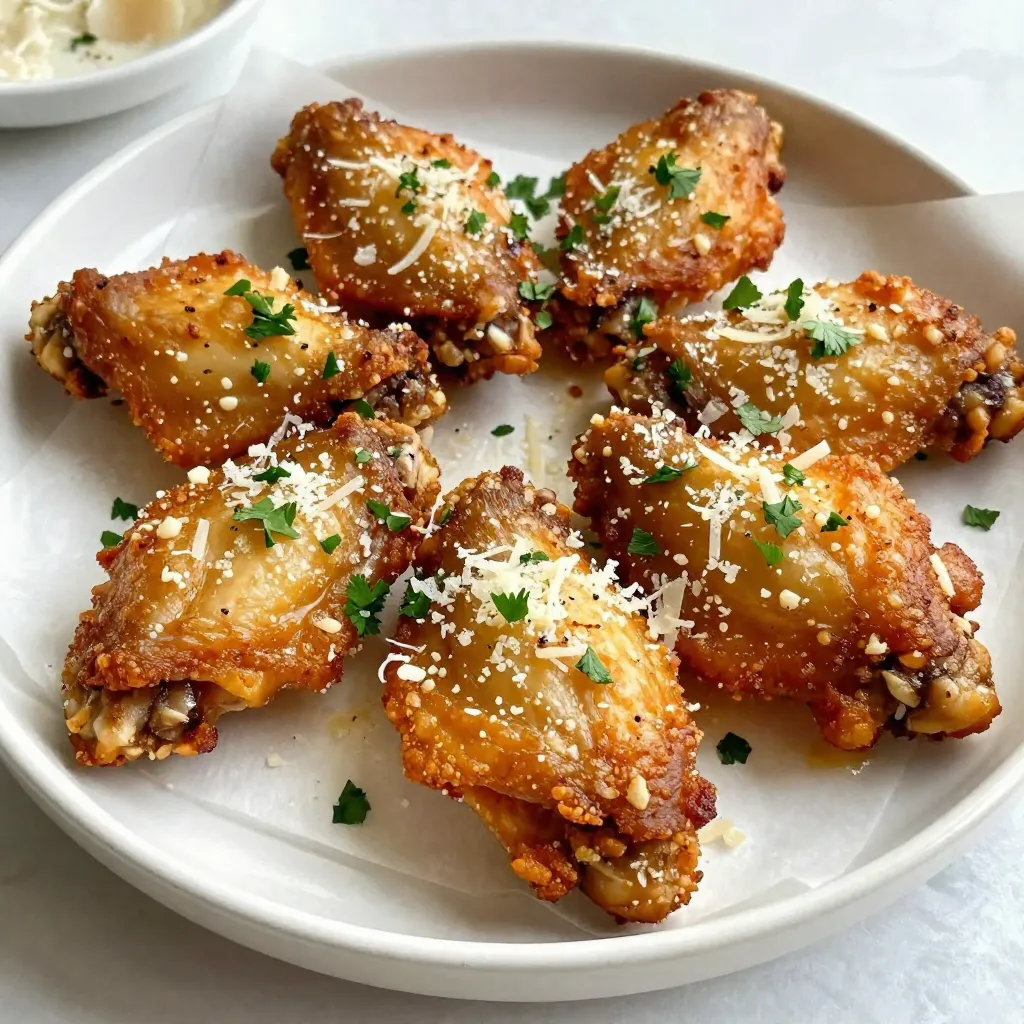 Garlic Parmesan Chicken Wings Savory and Simple Dish