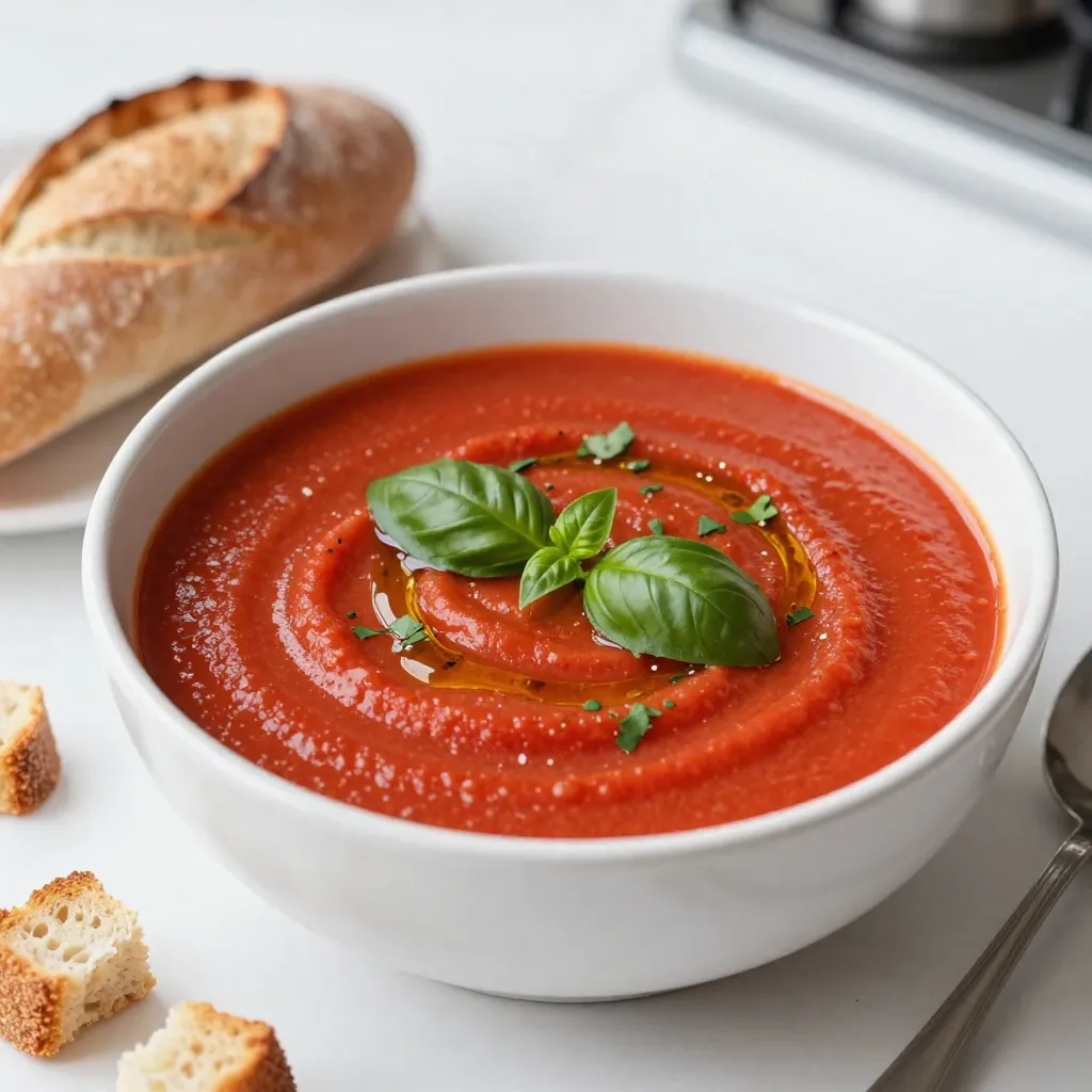 Roasted Tomato Basil Soup Rich and Flavorful Delight