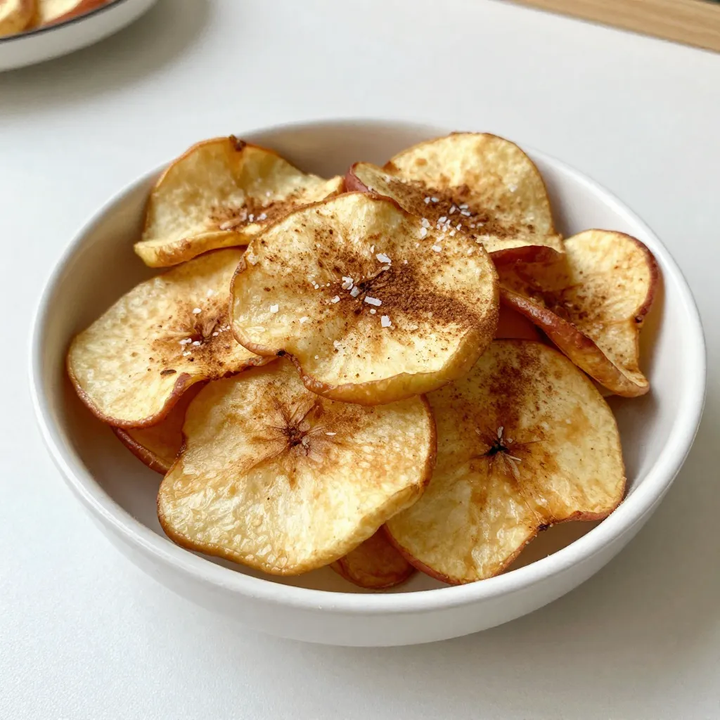 Cinnamon Apple Chips Crunchy and Delicious Snack Treat