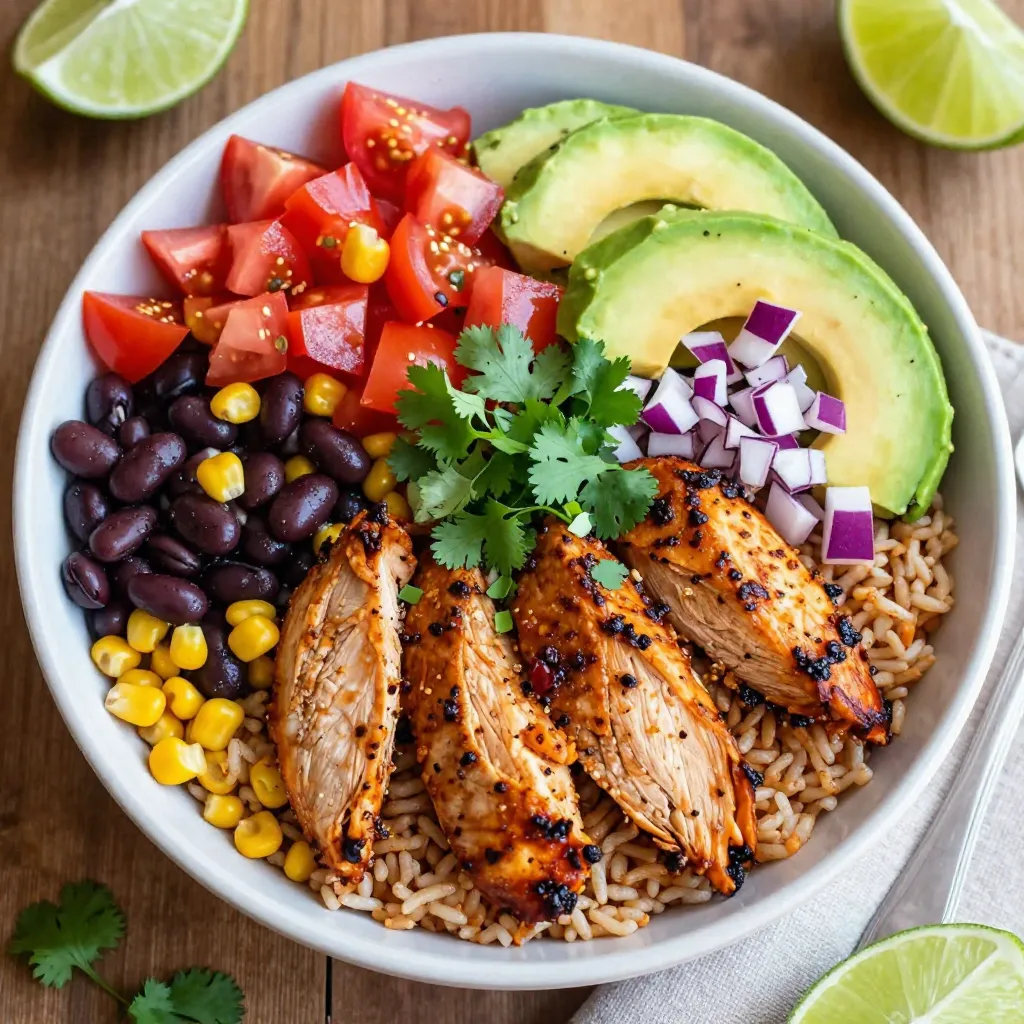 Spicy Chipotle Chicken Burrito Bowls Savory Delight