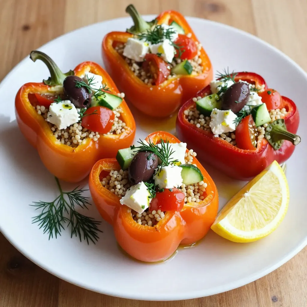 Greek Stuffed Peppers with Feta Flavorful Delight