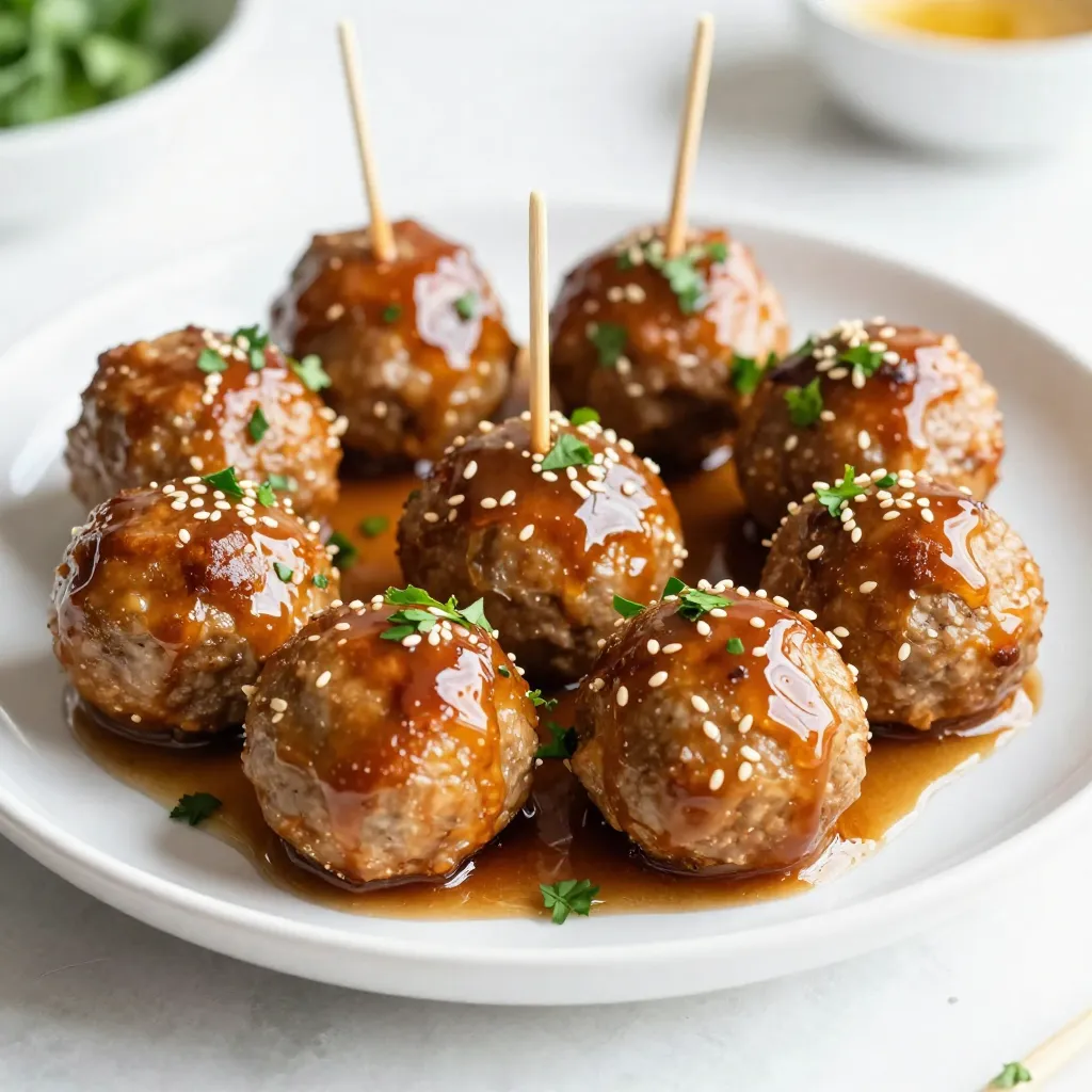 Honey Garlic Glazed Meatballs Simple and Tasty Recipe