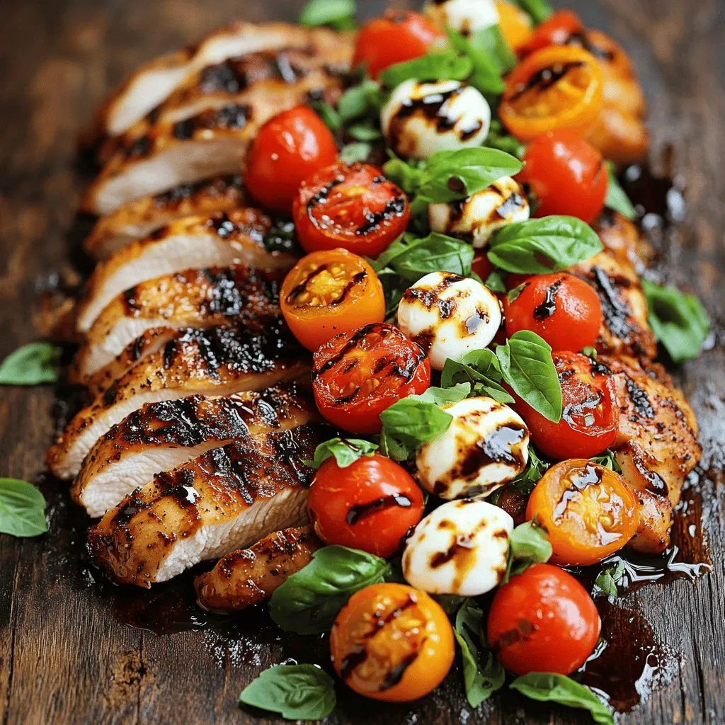 Delicious Balsamic Chicken With Caprese Salsa