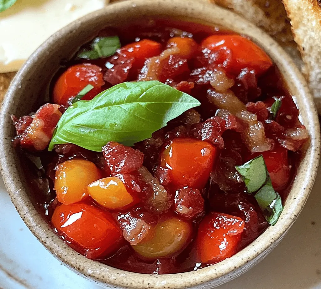 In recent years, the culinary world has seen a delightful rise in the popularity of savory jams, pushing the boundaries of traditional preserves. One standout among these innovative concoctions is tomato bacon jam—a perfect blend that harmonizes sweet, smoky, and savory flavors into a luxurious spread. Imagine rich, caramelized tomatoes melded with crispy bacon, creating a taste sensation that can elevate any dish. Whether slathered on toasted bread, paired with cheese, or spooned atop grilled meats, tomato bacon jam is a versatile addition to your culinary repertoire.