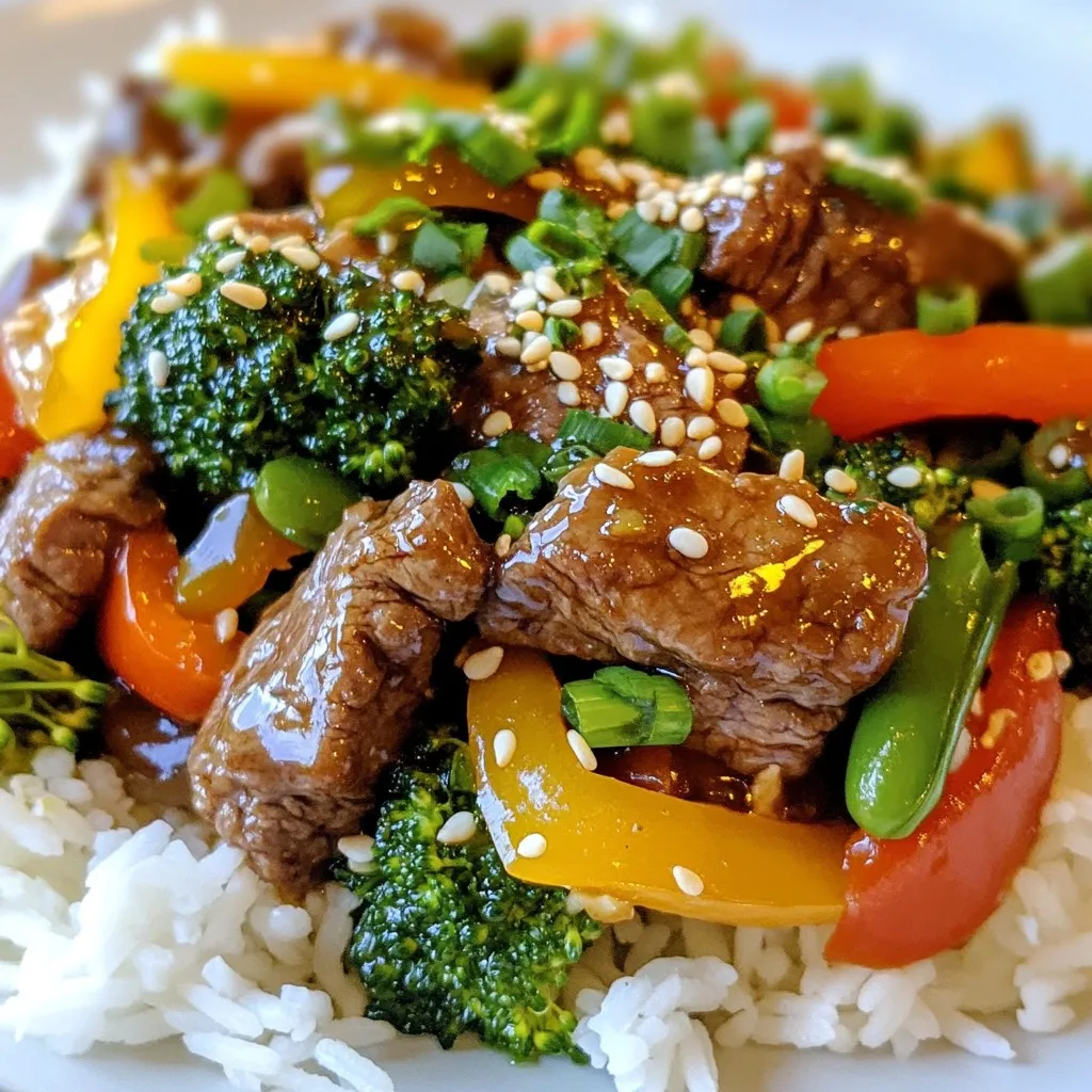 Honey Garlic Beef Stir Fry Tasty and Quick Recipe