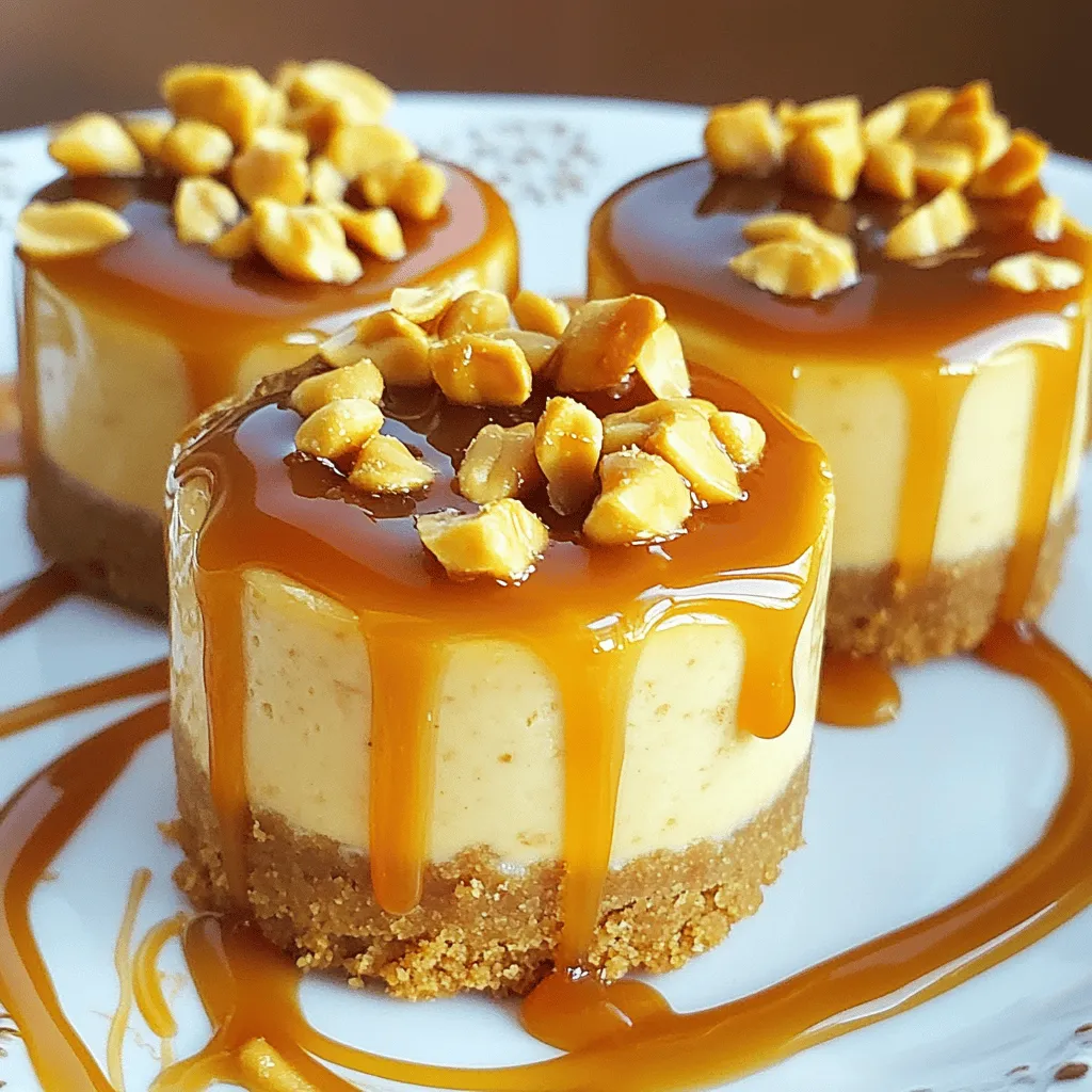 Peanut Butter Caramel Mini Cheesecakes Delightful Treat