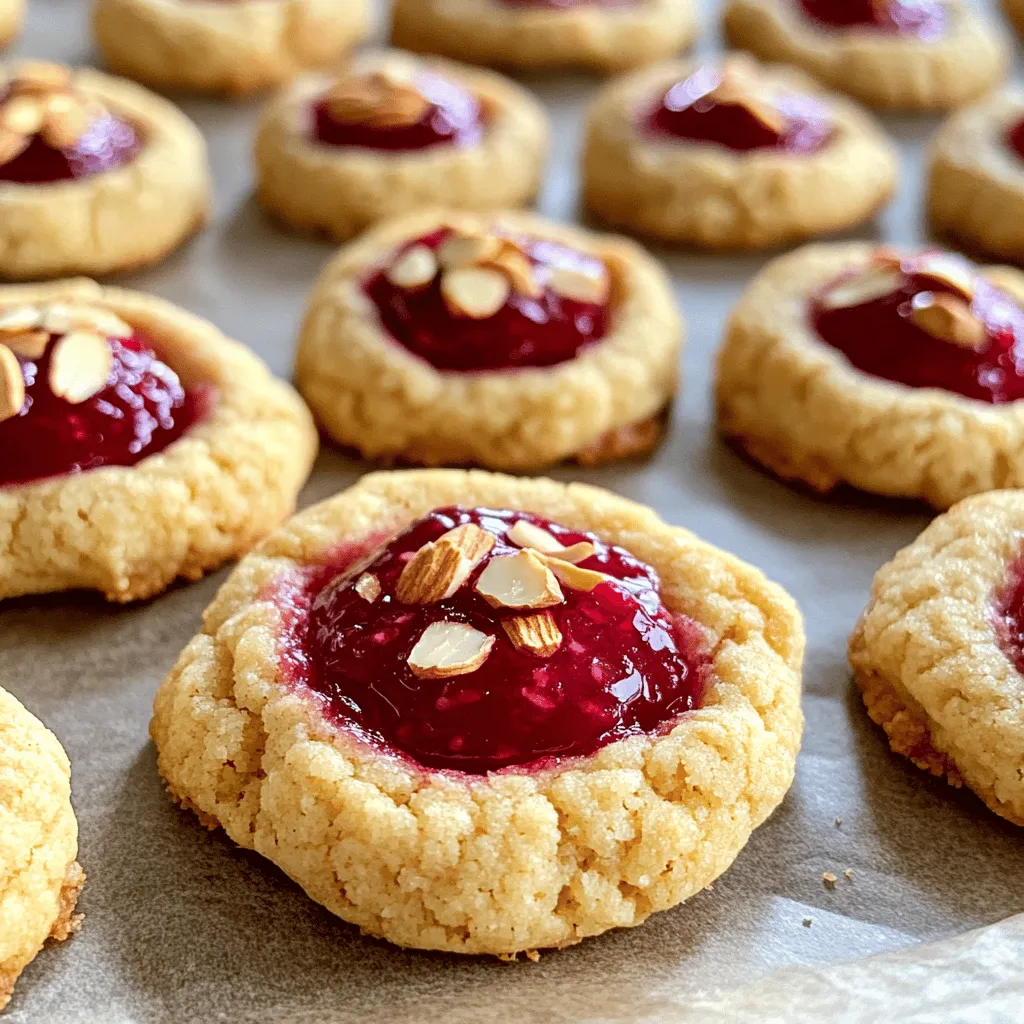 Raspberry Almond Thumbprint Cookies Simple Delight