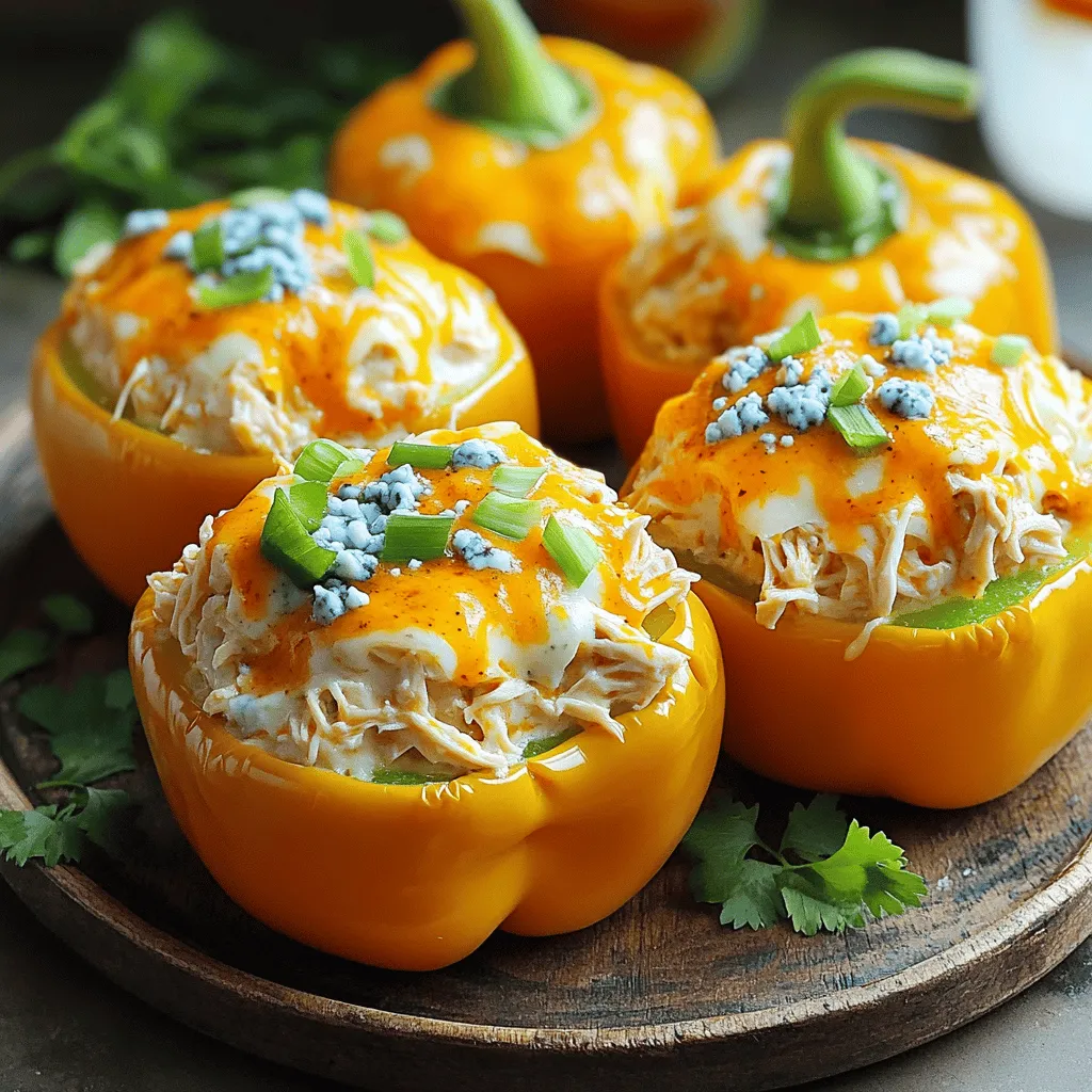 Buffalo Chicken Stuffed Peppers Flavorful and Easy Recipe
