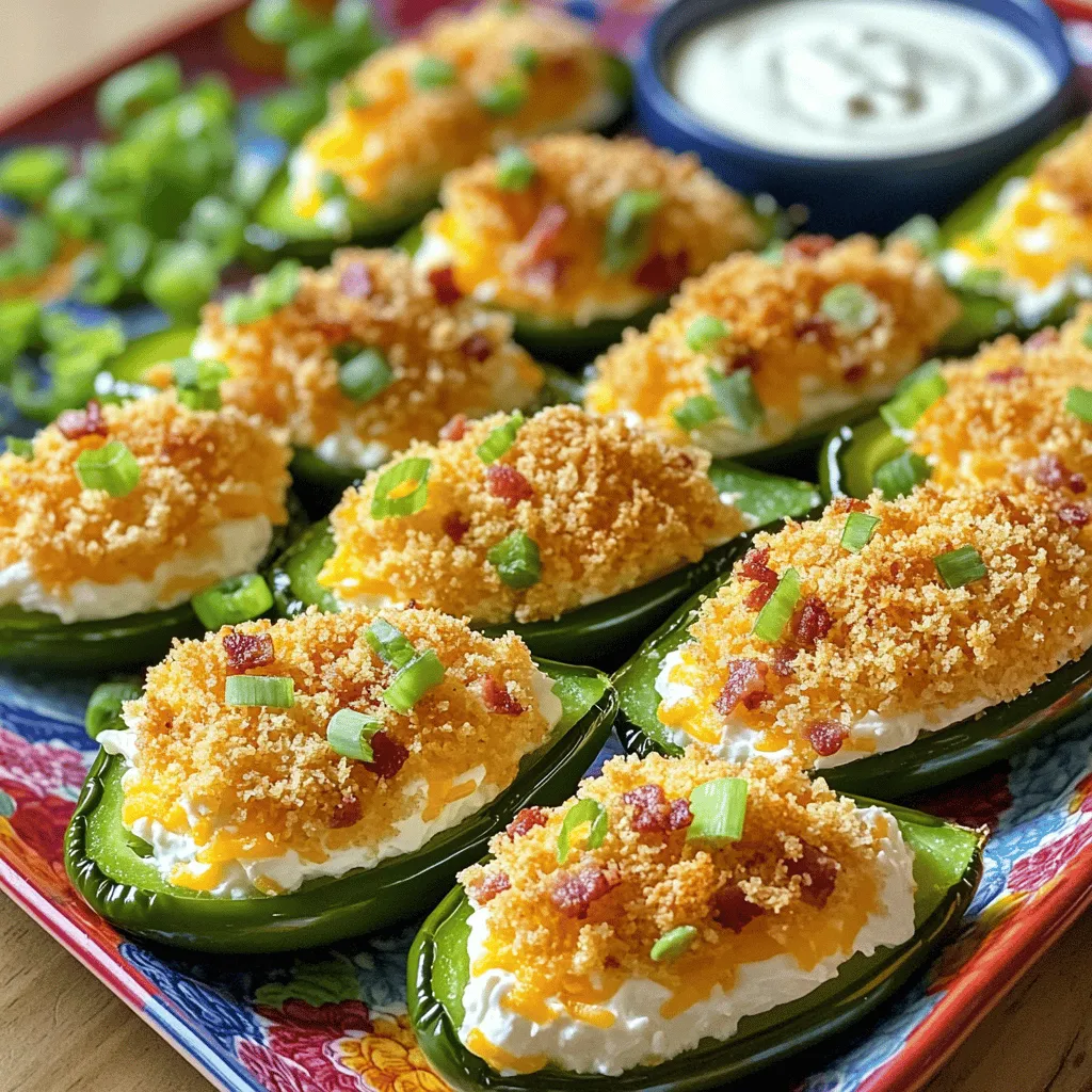 Cheesy jalapeño popper bites are a fun snack. They are small, spicy, and cheesy. You fill jalapeños with a rich cheese mix. This mix often has cream cheese and cheddar. You add crispy bacon for a tasty crunch. They make a great addition to any party food ideas.