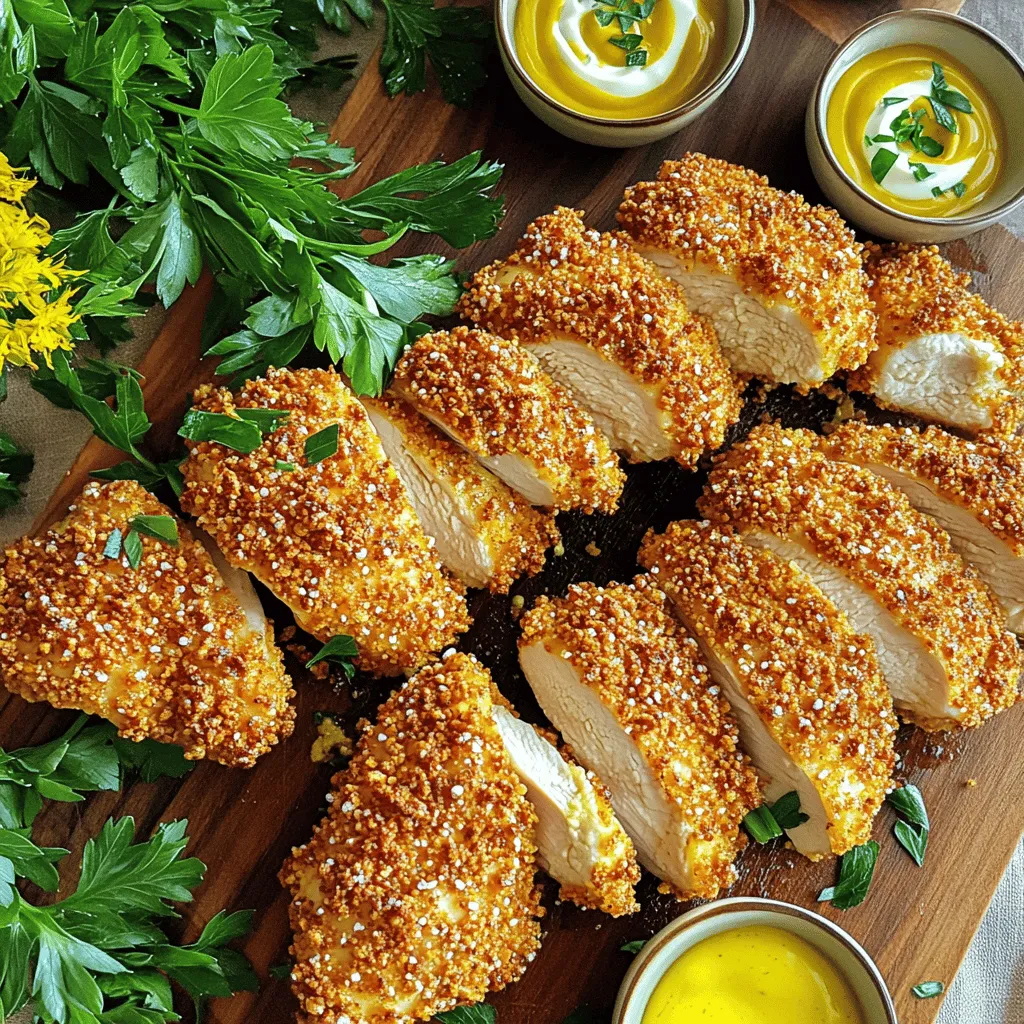 Air Fryer Pretzel Crusted Chicken Crispy and Juicy Dish