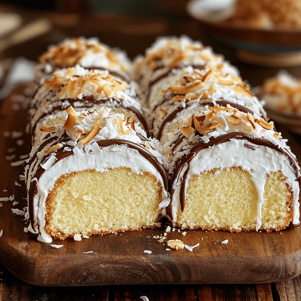 Coconut Almond Swiss Roll Cake Delicious and Easy Recipe