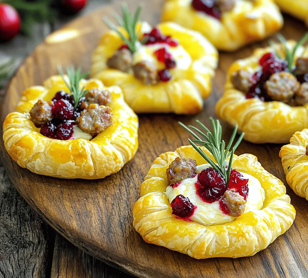 As the holiday season approaches, the quest for the perfect appetizer begins. Enter the delightful Sausage Cranberry Brie Bites—an irresistible combination that will elevate any gathering. These bite-sized treats are not only visually appealing but also bursting with flavors that will leave your guests raving. Imagine crispy, flaky puff pastry enveloping savory sausage, complemented by the sweetness of cranberry sauce, and finished off with creamy Brie cheese. This dish balances savory and sweet elements, making it a standout choice for festive occasions.