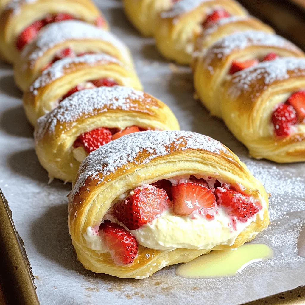 Sweet Strawberry Cheesecake Rolls Simple and Tasty Treat