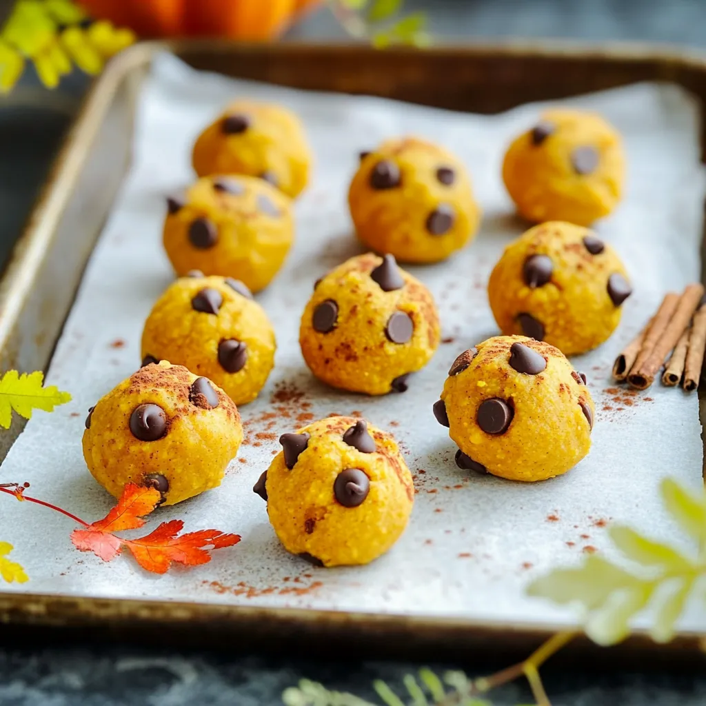 No Bake Pumpkin Cookie Dough Bites Delightful Treat