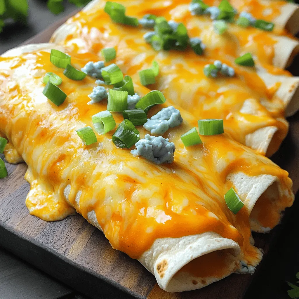 Buffalo Chicken Enchiladas Flavorful and Easy Recipe