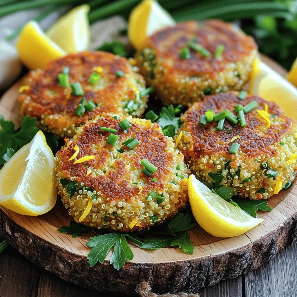 Gluten-Free Lemon Herb Quinoa Cakes Tasty and Simple