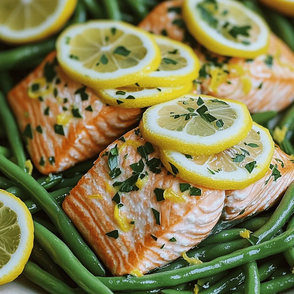 Lemon Herb Salmon &#038; Green Beans Sheet Pan Delight
